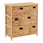Storage Unit with 6 Water Hyacinth Drawers | Padstow