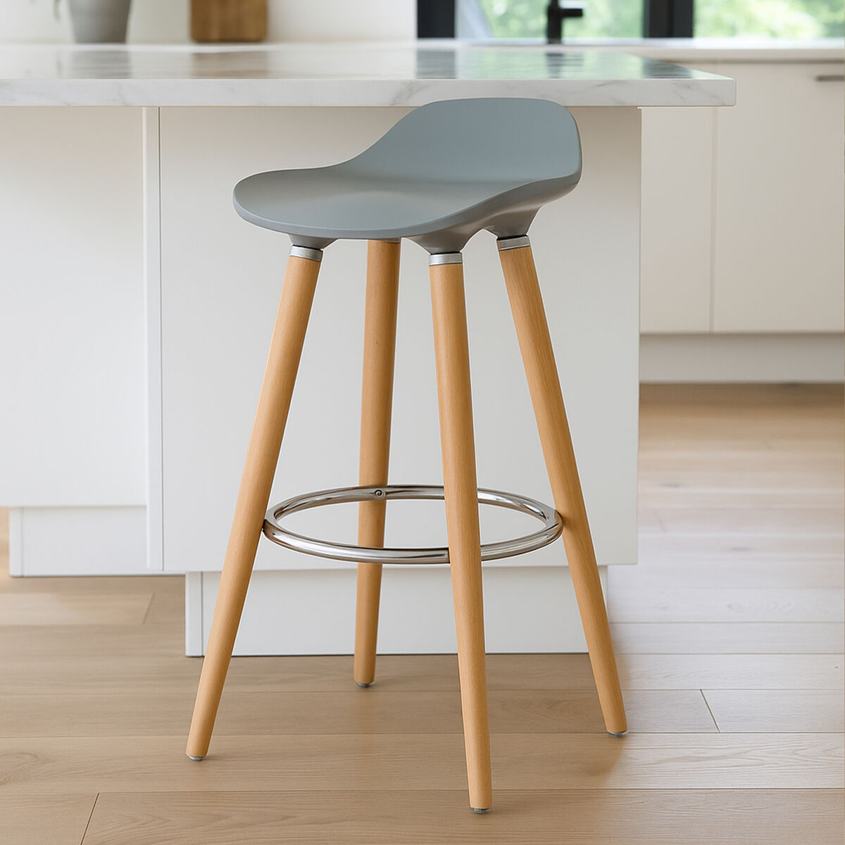 Grey Bar Stool | Stockholm