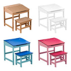 Children's White Desk and Stool | Jordan