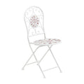 Cream Powder Coated Metal Chair | Cafe Cassis