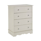 Ivory 4 Drawer Chest | Emily