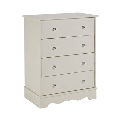 Ivory 4 Drawer Chest | Emily