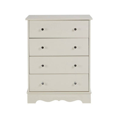 Ivory 4 Drawer Chest | Emily