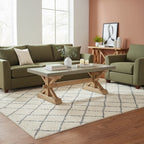 Grey Finish Top Traditional Wooden Coffee Table with Natural Wood Base | Pompeii