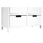 New England White Mdf 6 Drawers Chest