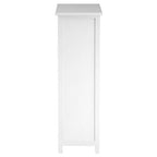 New England White Mdf 5 Drawers Chest
