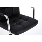 Black Leather Effect Bar Chair | Starz