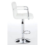 White Leather Effect Bar Chair | Starz