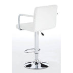 White Leather Effect Bar Chair | Starz