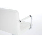 White Leather Effect Bar Chair | Starz