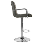 Grey Leather Effect Bar Chair | Starz