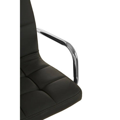 Grey Leather Effect Bar Chair | Starz
