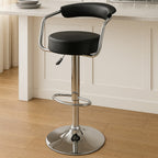 Black Leather Effect Bar Chair | Scala