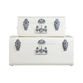 Set of Two Ivory Storage Trunks | Parley