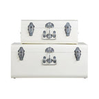 Set of Two Ivory Storage Trunks | Parley
