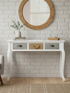 White Console Table with 3 Drawers | Weymouth