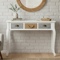 White Console Table with 3 Drawers | Weymouth