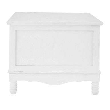 White and Natural Storage Rectangular Coffee Table with 3 Drawers | Weymouth