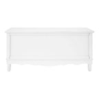 White and Natural Storage Rectangular Coffee Table with 3 Drawers | Weymouth