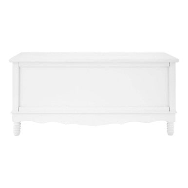 White and Natural Storage Rectangular Coffee Table with 3 Drawers | Weymouth