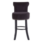 Black Velvet Bar Chair | Regents Park