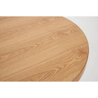 Natural Height Adjustable Bar Table with Metal Frame | New Foundry