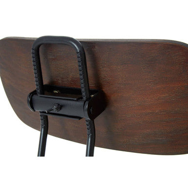 Adjustable Wooden Seat Bar Stool | New Foundry