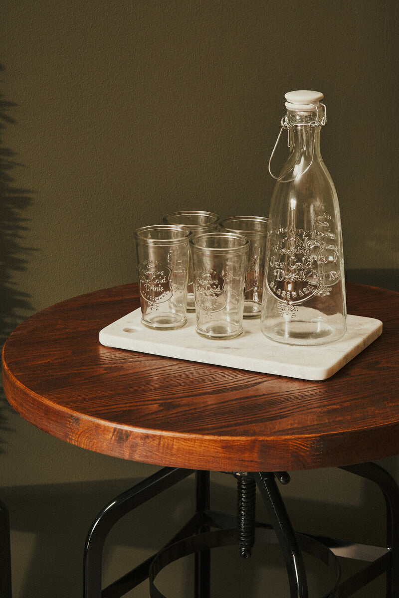 Natural Walnut Top and Black Metal Base Bar Table, New Foundry