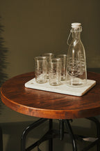Natural Walnut Top and Black Metal Base Bar Table, New Foundry