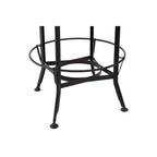 Natural Walnut Top and Black Metal Base Bar Table, New Foundry