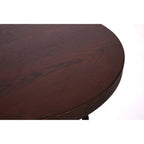 Natural Walnut Top and Black Metal Base Bar Table, New Foundry