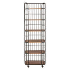 Wood and Metal 6 Tier Shelf Unit | New Foundry