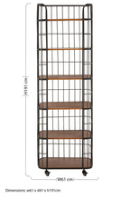 Wood and Metal 6 Tier Shelf Unit | New Foundry