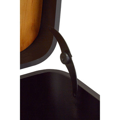 Black Wood and Iron Coffee Table with Hinged Top | New Foundry