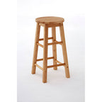 Natural Tropical Hevea Wood Bar Stool | Selby