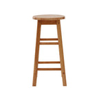 Natural Tropical Hevea Wood Bar Stool | Selby