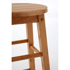 Natural Tropical Hevea Wood Bar Stool | Selby