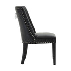 Black Leather Effect Dining Chair | Rodeo