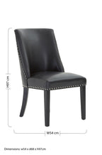 Black Leather Effect Dining Chair | Rodeo