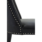 Black Leather Effect Dining Chair | Rodeo