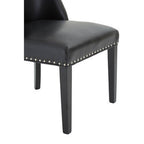 Black Leather Effect Dining Chair | Rodeo