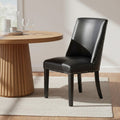Black Leather Effect Dining Chair | Rodeo