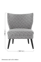 Greek Key Design Accent Chair | Regents Park