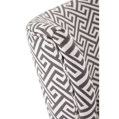 Greek Key Design Accent Chair | Regents Park