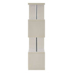 Maze 4 Tier White Gloss Shelf Unit