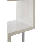 Maze 4 Tier White Gloss Shelf Unit