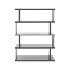 4 Tier Grey Gloss Shelf Unit | Maze