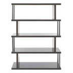 4 Tier Grey Gloss Shelf Unit | Maze