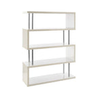 4 Tier White Gloss Wide Shelf Unit | Maze