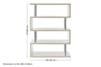 4 Tier White Gloss Wide Shelf Unit | Maze